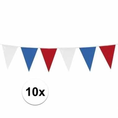 10x vlaggenlijnen holland van 10 meter