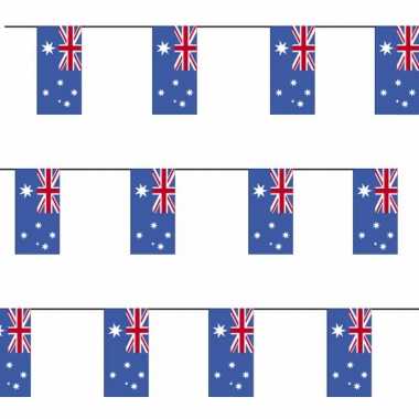 3x papieren vlaggenlijn australie landen versiering
