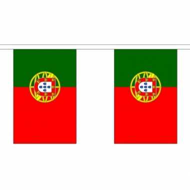 Stoffen vlaggenlijn Portugal 3 meter