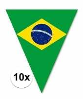 10x braziliaanse decoratie vlaggenlijnen