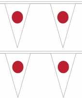 2x stuks japan landen punt vlaggetjes 5 meter