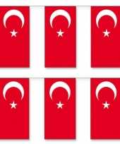 2x stuks vlaggenlijnen turkije 5 meter