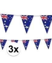 3x australische vlaggenlijn 3 5 meter