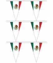 3x stuks mexico landen punt vlaggetjes 5 meter