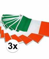 3x vlaggenlijn ierse vlag 7 meter