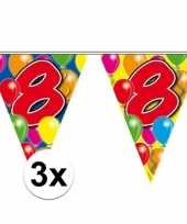 3x vlaggenlijnen 8 jaar van 10 meter
