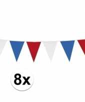 8x vlaggenlijnen holland van 10 meter