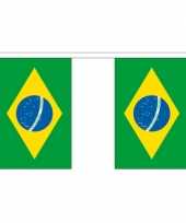 Stoffen vlaggenlijn brazilie 3 meter